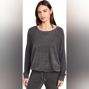 Barefoot Dreams Womens CozyChic Ultra Lite Slouchy Pullover Sweater, Size XS